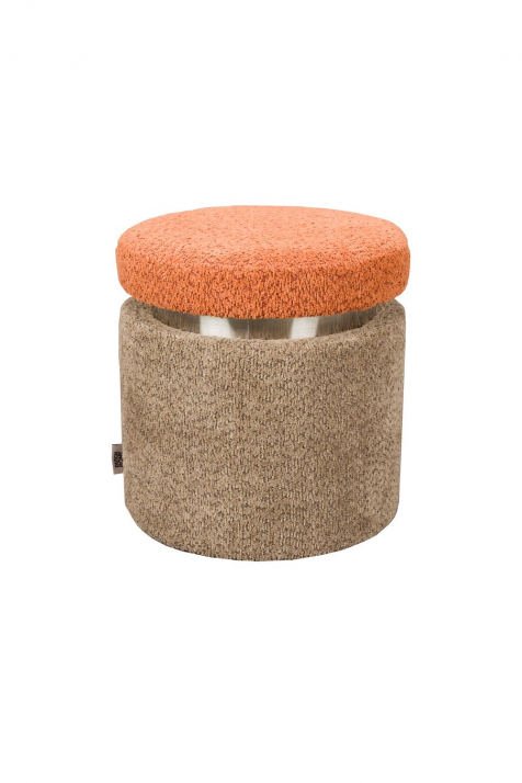 Sen Stool Brown Orange Front