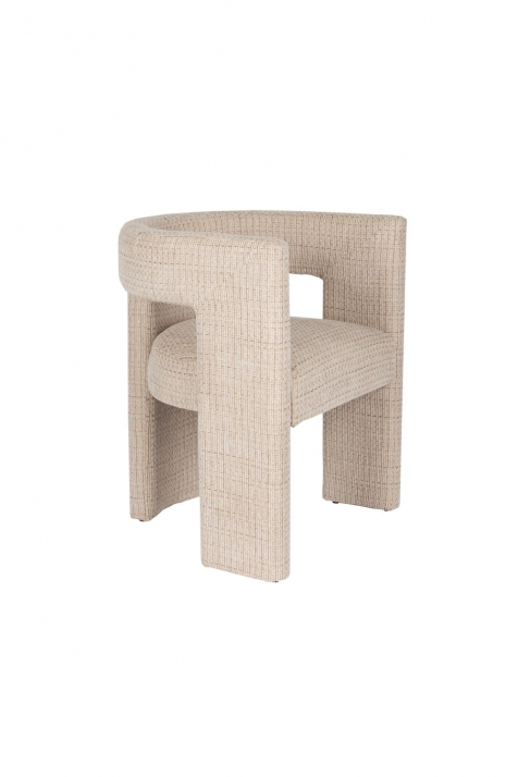 Medina Dining Chair Beige Front Side