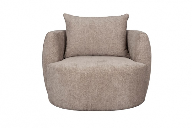 Rocca Lounge Chair Cappuccino Front