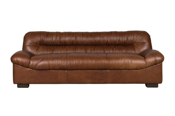 Douglas Sofa Wax Leather Chocolate Front